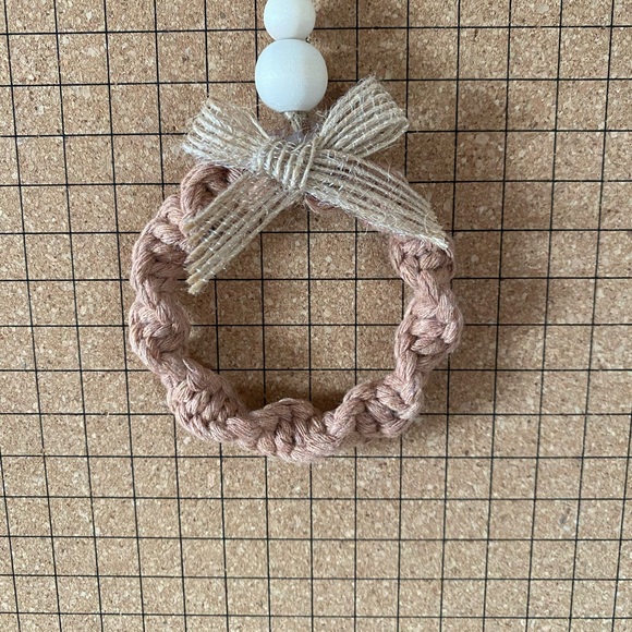 Macrame wreath ornaments - Picture 6 of 7